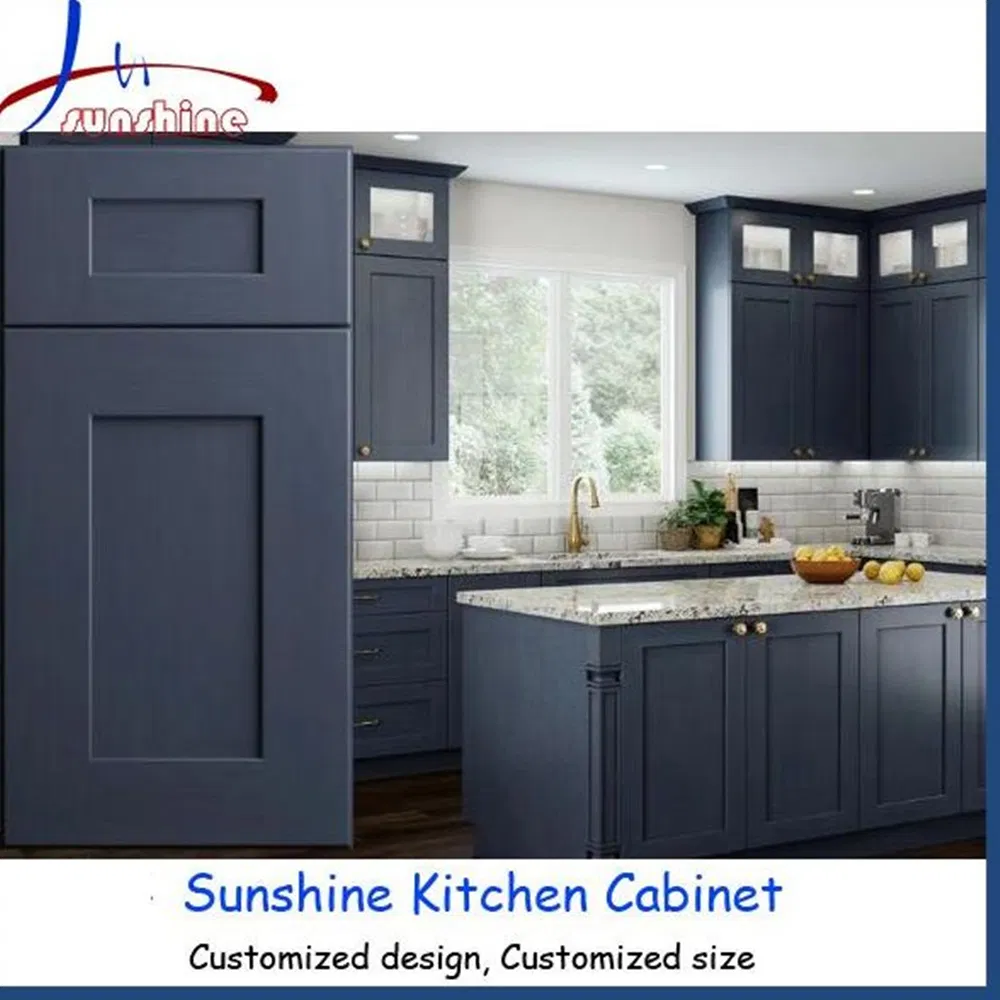 American Standard Shaker Style Kitchen Cabinets Solid Wood Factory