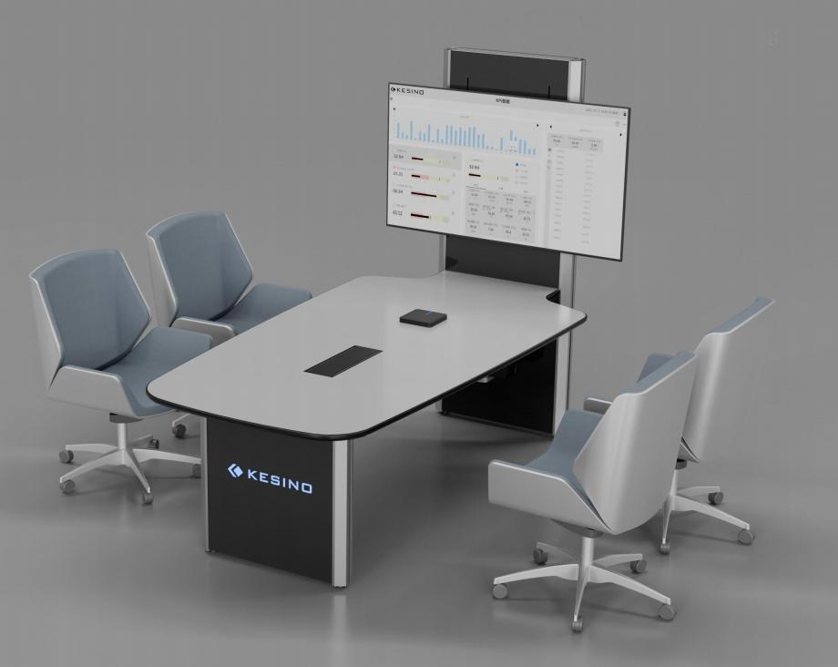 High-End LED Security 911 Office Control Room Furniture Multi-Person Conference Room Console