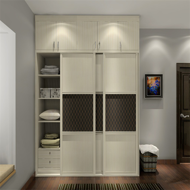 Customizable Modular Storage System for Bedroom with Adjustable Shelves Wardrobe