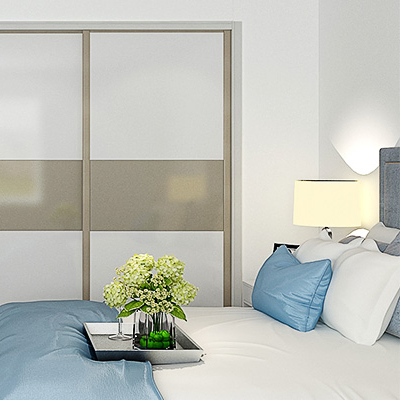 Glossy Lacquer 3 Doors Sliding Cherry Walk in Closet Armoire Custom Made Wardrobe with Drawers Solid Wood Modern Armoire