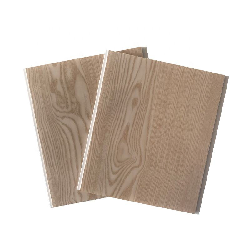 30cm 40cm 100cm Wood Grain Laminate PVC Wall Paneling Wooden Color PVC Wall Cladding Board
