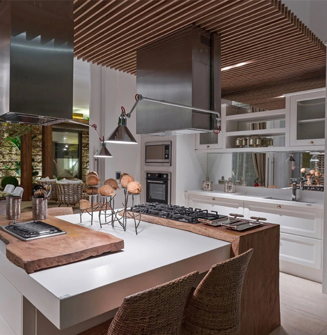 Modern Designs Shaker Style Door Solid Wood Kitchen Cabinets