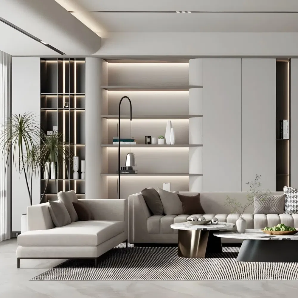 Modern Bookshelf Detail 2