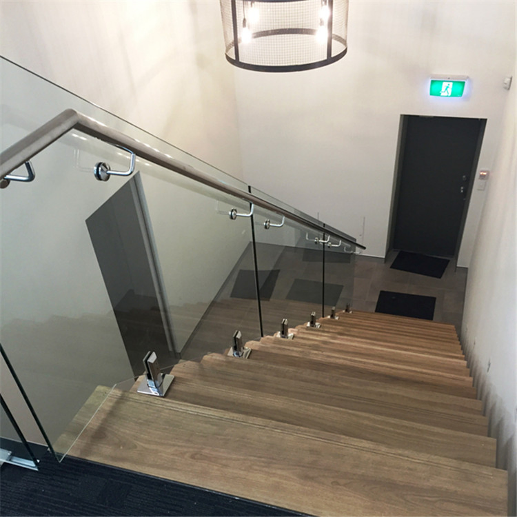 Outdoor Indoor Wood Staircase Stainless Steel Marble Cable Glass Balcony Stair Railing