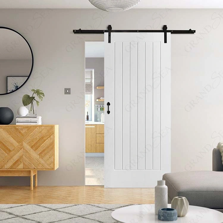 Room Saving Door with Metal Track for House Sliding Door Sliding Door Wardrobe, Wooden Doors Design Sliding Door System Bathroom