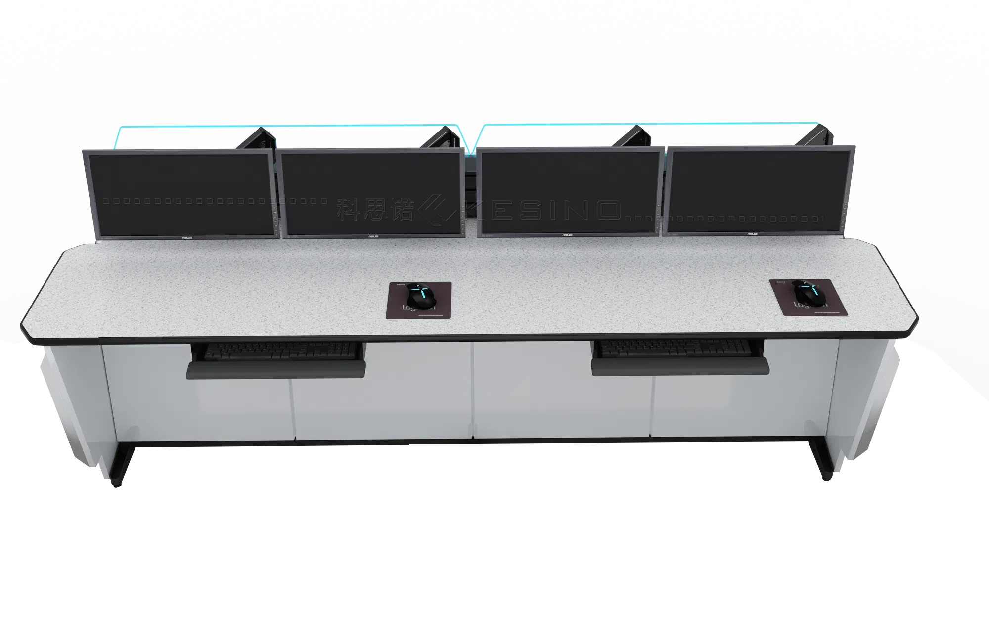 Multimedia Control Room Instrumentation Operations Station Deluxe Computer Console