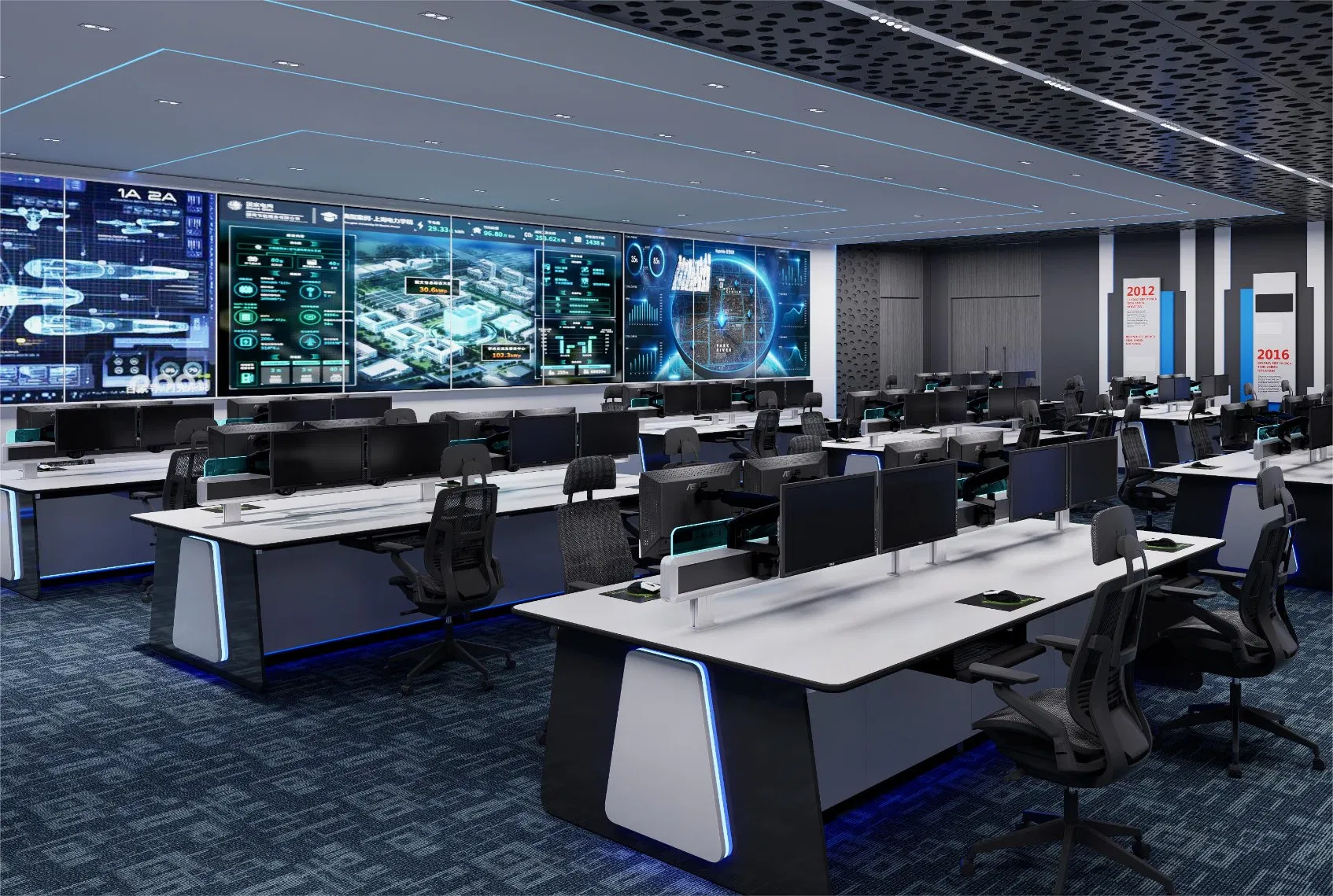 Control Room Console Supplier Control Room Workstation Console Desk Security Control Room Console