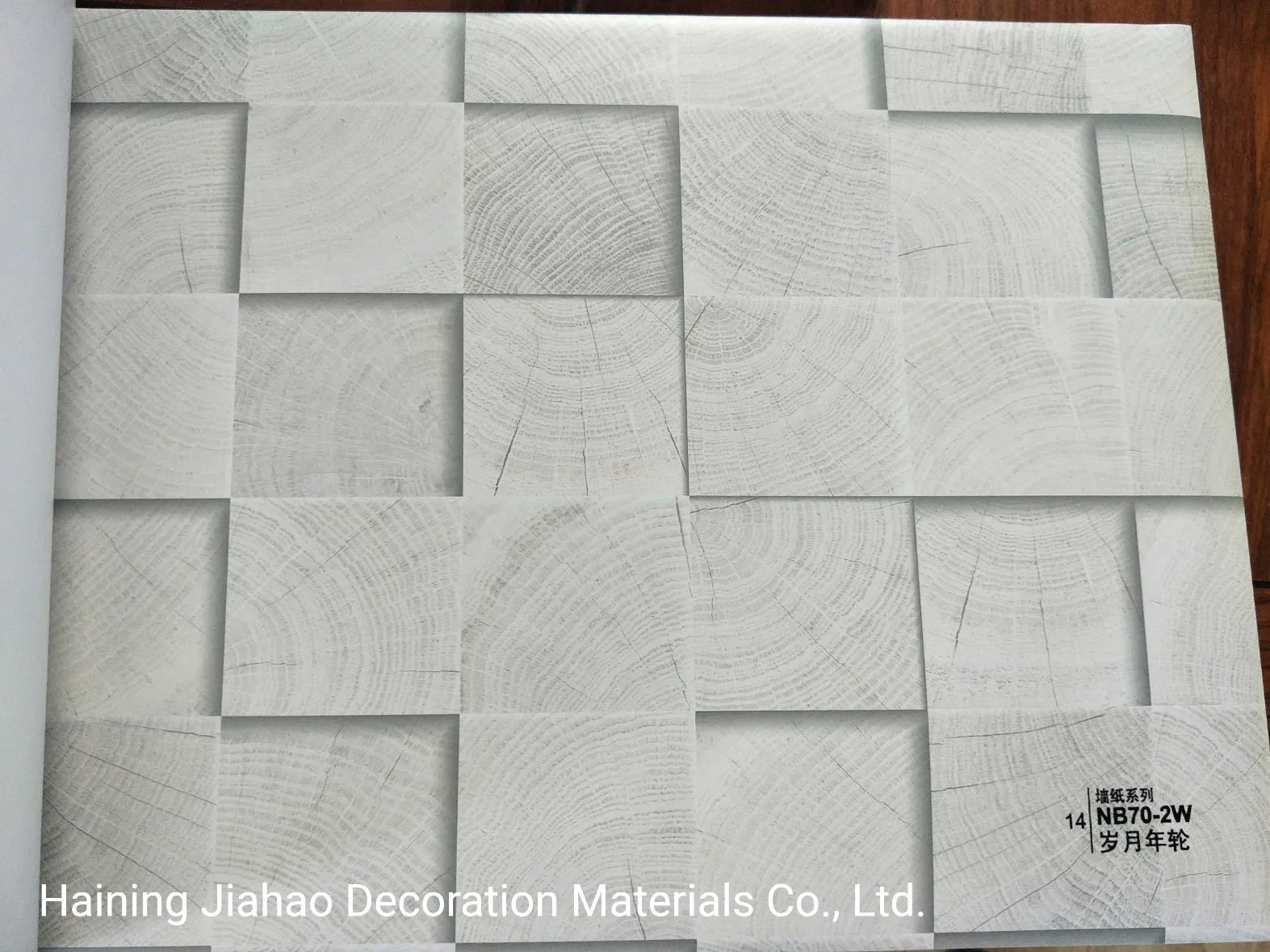 PVC 3D Wood Wall Paneling Wall Coveing Wall Claddding Sheet for Home Decoration