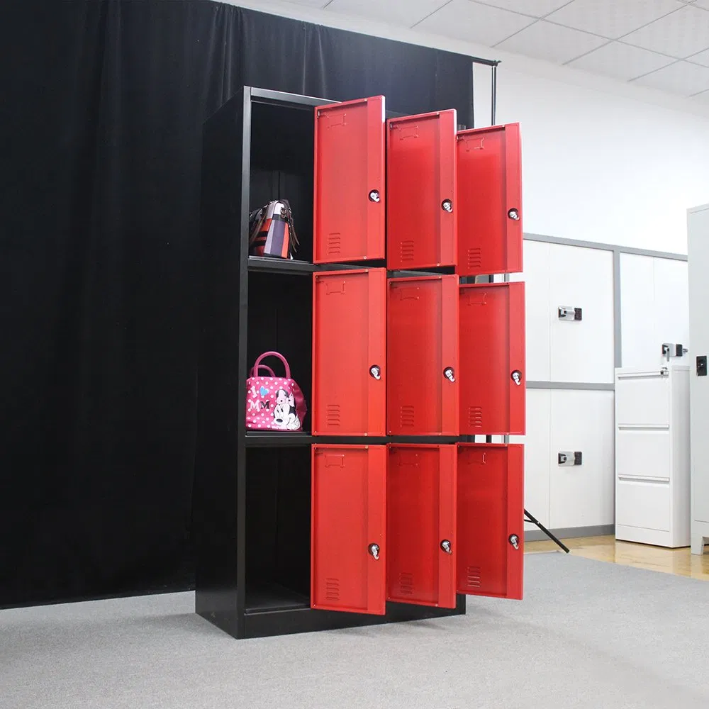 9 Doors Ultimate Organizer Closet Storage System Modern Wardrobe with Lock