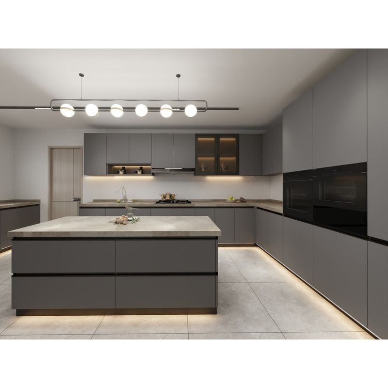 Kitchen Cabinet Beautiful MDF Board Solid Wood Chic Shaker Style Kitchen Cabinet