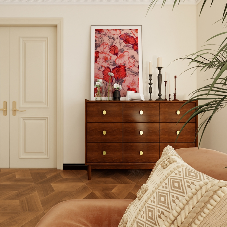 Multi-Color Engineered Oak Hardwood Flooring Modern Design Click Installation for Living Room White Oak Wood Laminates