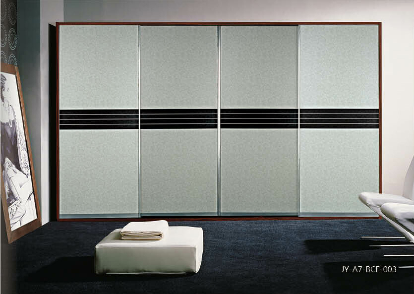 Modern Design Melamine Series Sliding Door for Wardrobe (JY-A7-BCF-003)