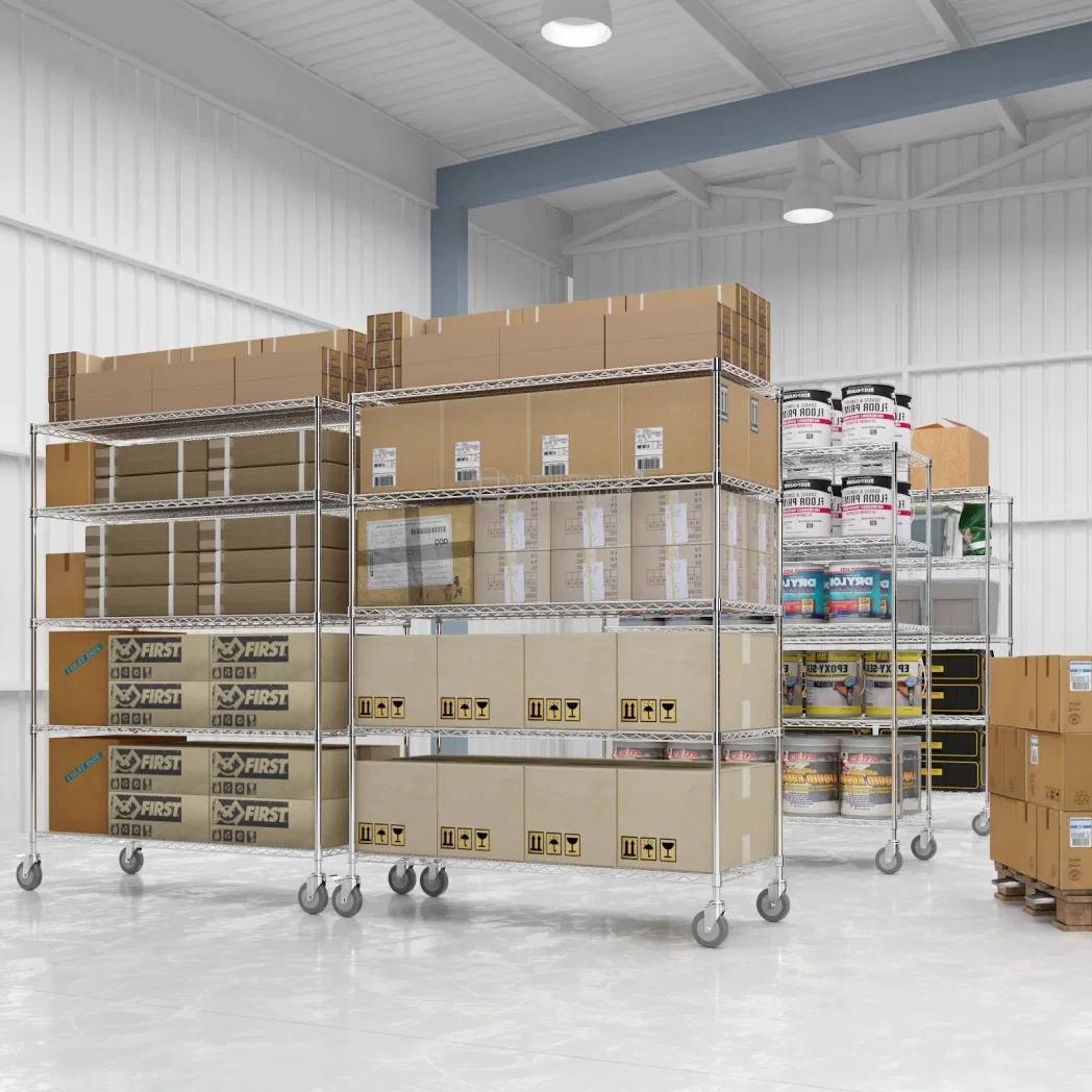 Industrial Steel Shelving Warehouse Storage Recyclable Metal Wire Rack System