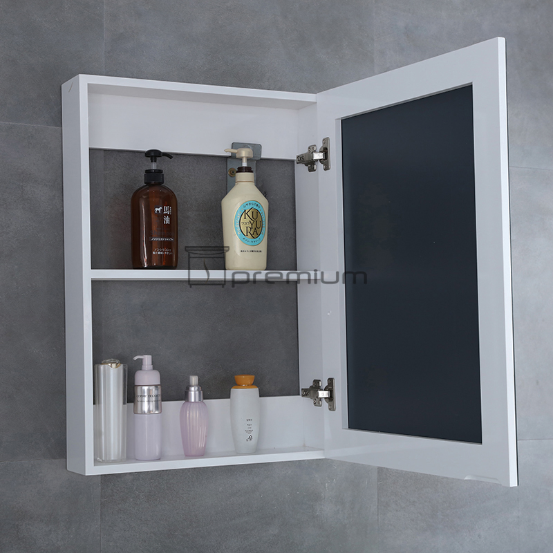 Small White Lacquer Smile Bathroom Vanity Units