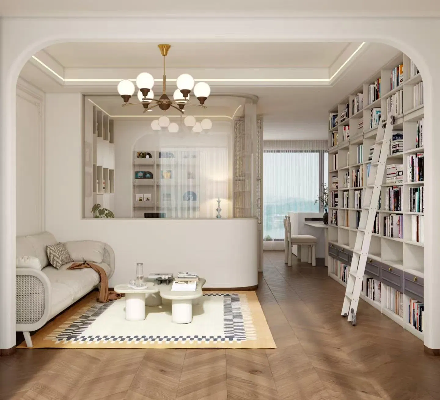 Custom Luxury Design Classic Open Simply Shelf Bookcase Book Shelf