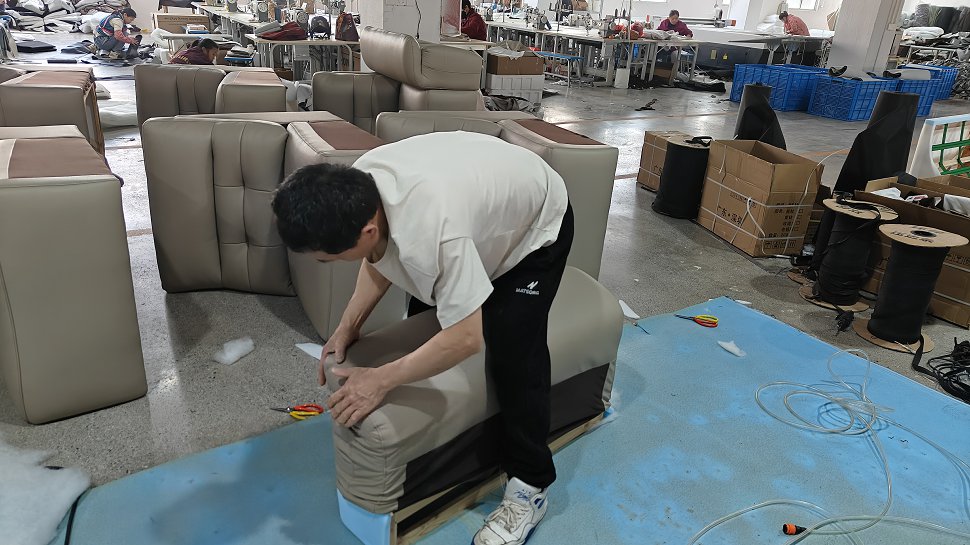 Palpate the Skin Workstation for quality leather and fabric inspection