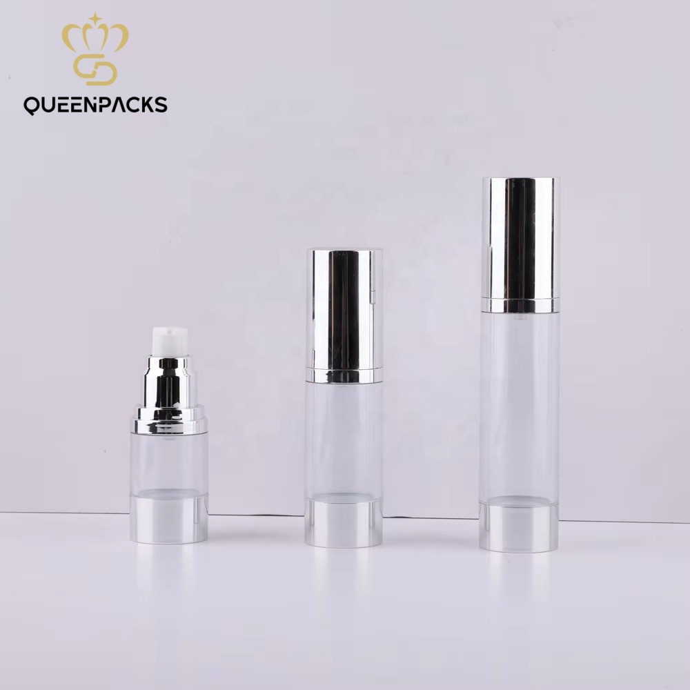 Competitive Price Plastic Bottle With Silver Cap Sleek Design Refillable Lotion Container Ideal for Beauty Products