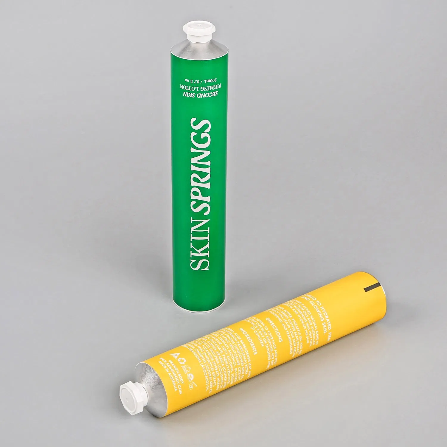Empty Cosmetic Soft Tube Body Lotion Packaging Metal Aluminum Collapsible Tube