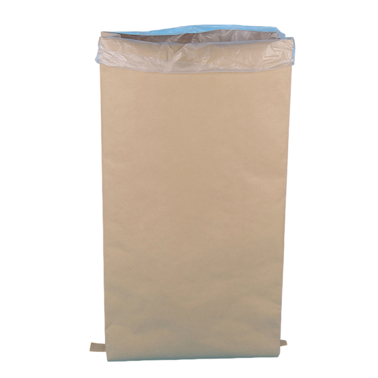 Grease-proof Non-toxic Compostable Packaging Bag Sustainable Plastic PE Kraft Paper Woven Bag
