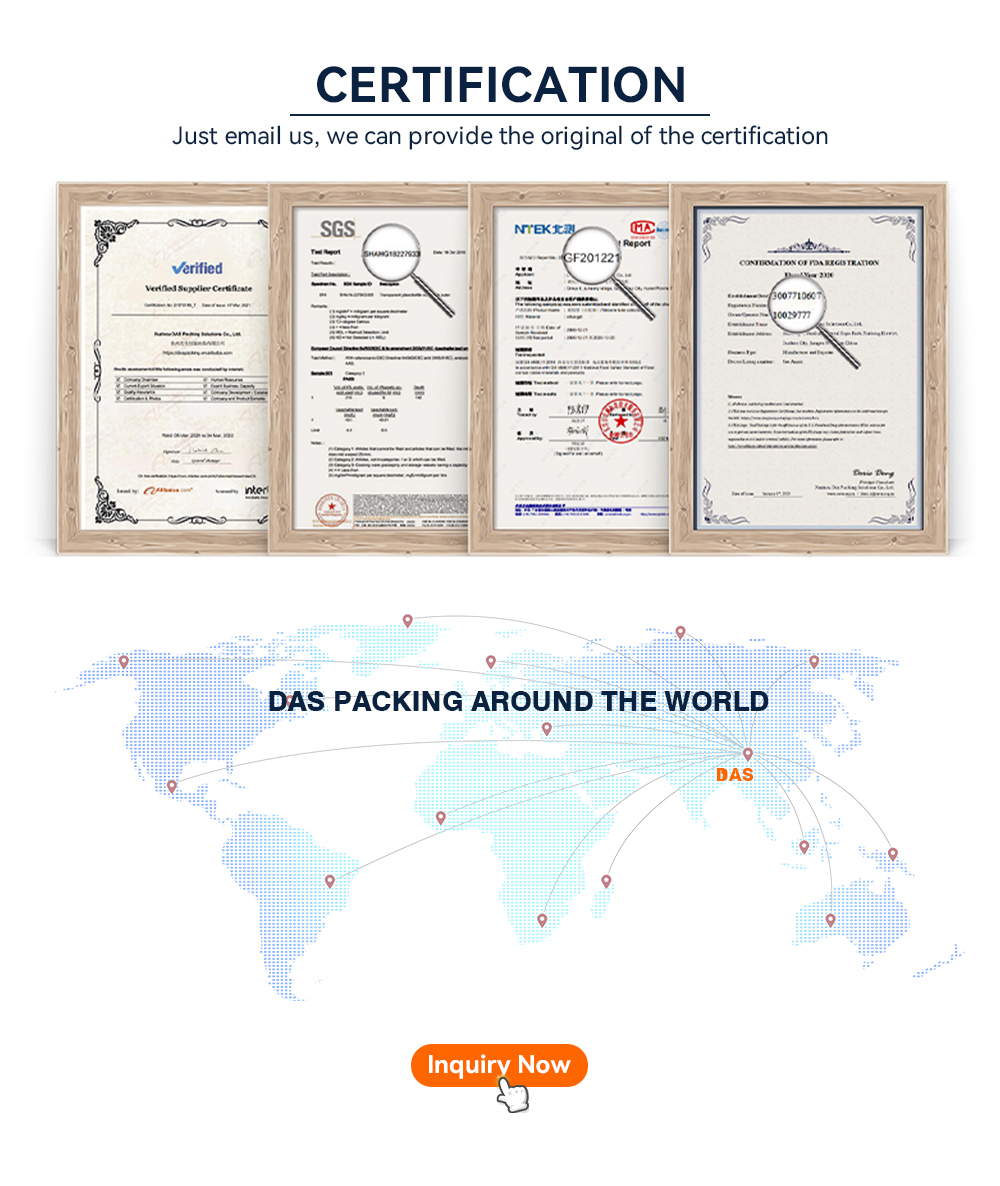 Product quality certifications