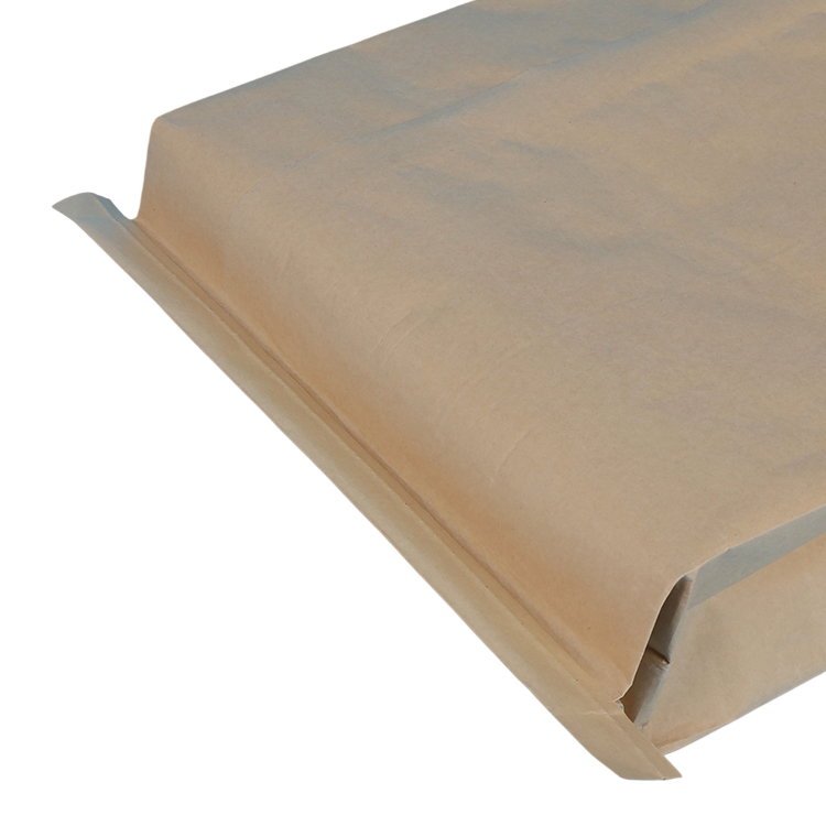 Grease-proof Non-toxic Compostable Packaging Bag Sustainable Plastic PE Kraft Paper Woven Bag