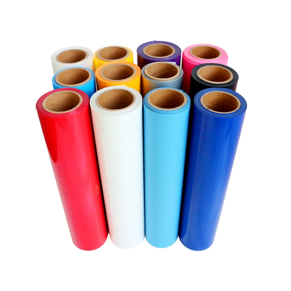 Clothing Decorate Design Heat Transfer Vinyl Colorful Cutting Transfer Film Htv for Plotter Cutter