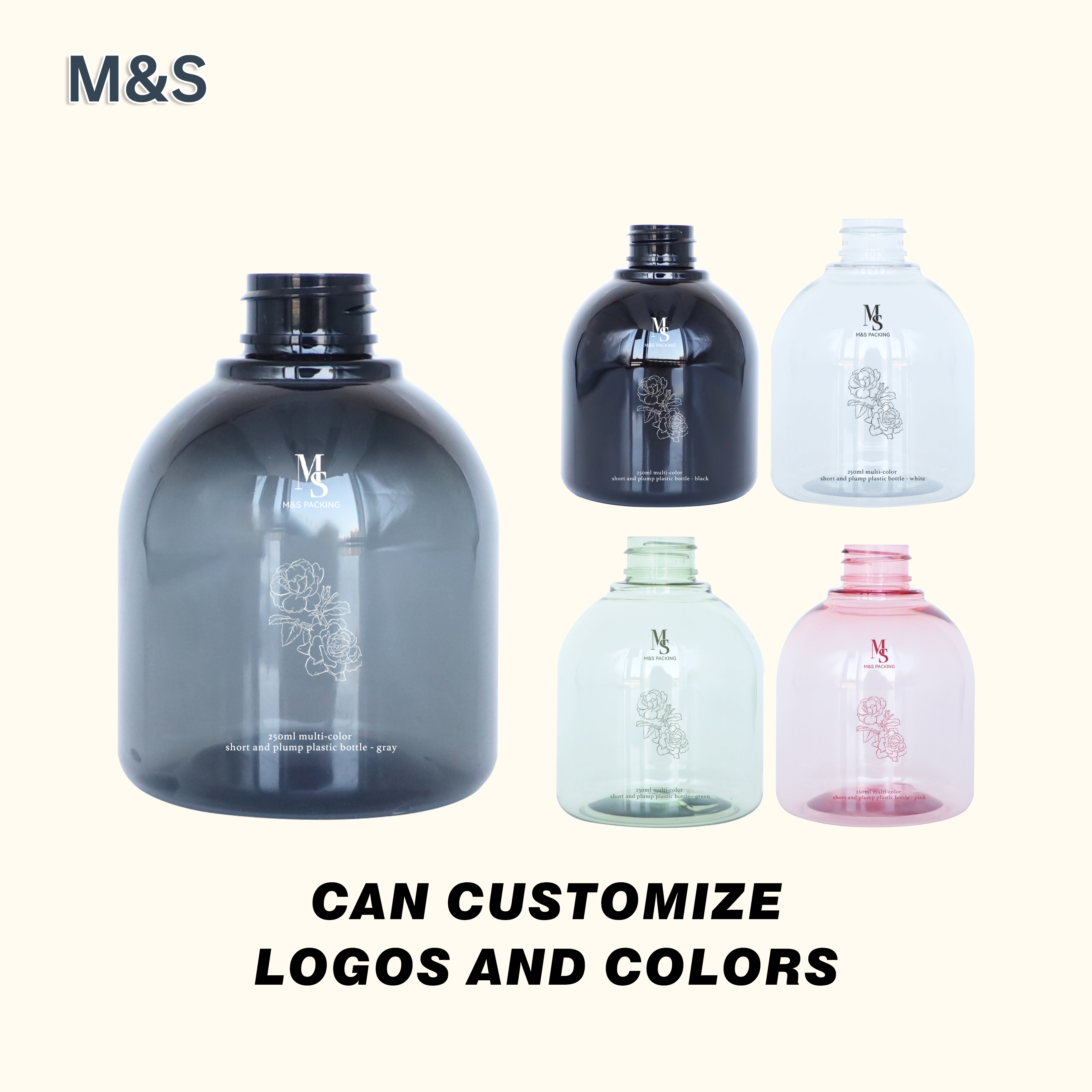 Colorful 250ml Spray Bottle Display 9