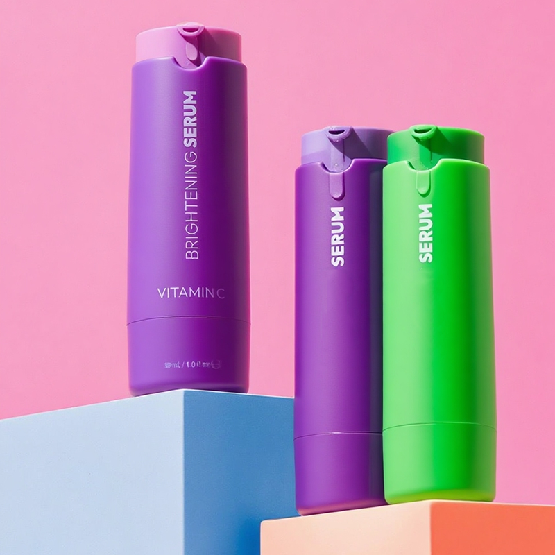 High Quality Airless Twist Bottle Plastic Lotion Pump Bottle Double Wall Airless Packaging Refillable Cosmetic Bottles