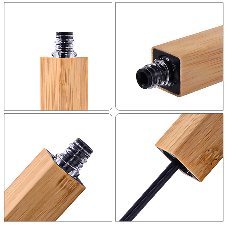 Square Series Bamboo Original Private Label Empty Cosmetic Packaging Mascara Packaging
