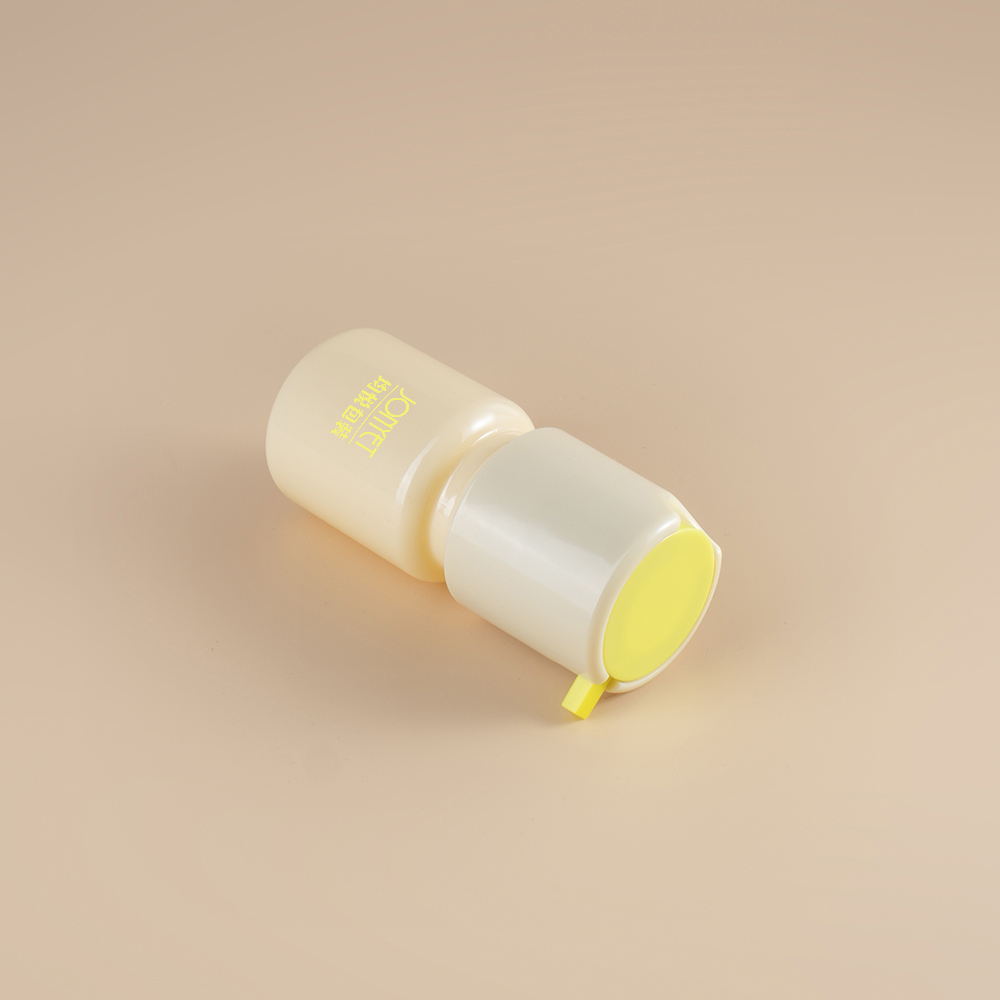Refillable Skincare Packaging Cosmetics Packaging Low Moq Serum Bottle Plastic 60ml Wholesale Pump Orange Lotion Bottles 2oz