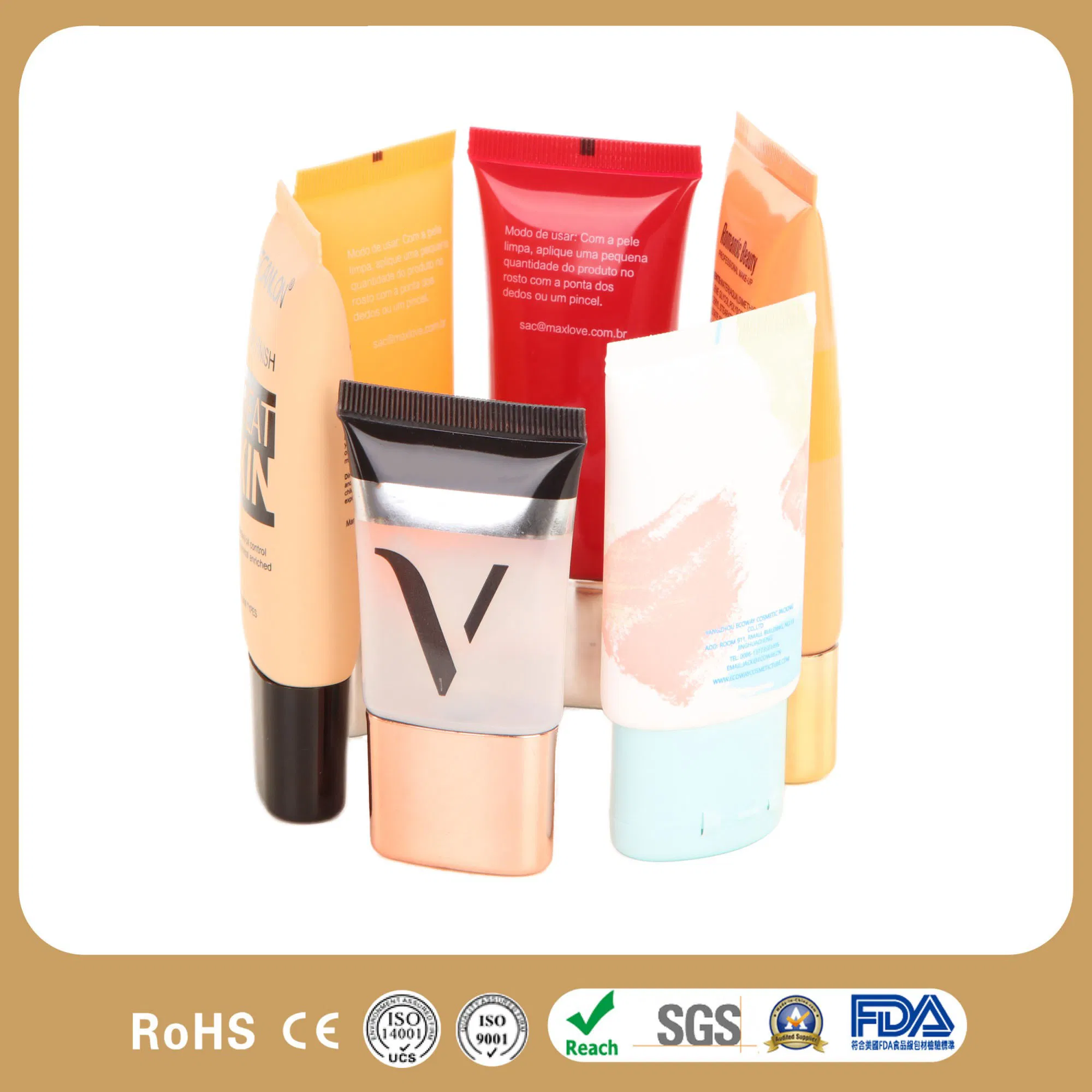 Cosmetic Tube Sunscreen Cream Body Lotion Tube Plastic Packaging Tube