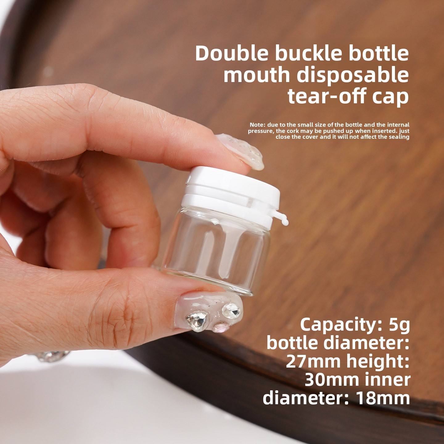 Transparent and Amber Glass Cream and Mask Wide-mouthed Glass Cosmetic Package Bottles