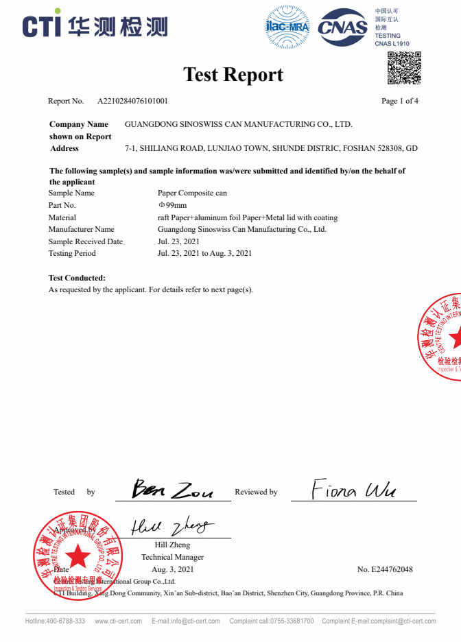 Testing report 02