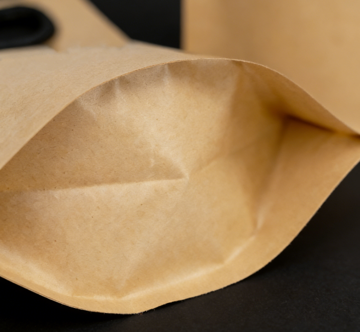 Custom 500ml Eco Friendly Stand up Kraft Paper Spout Pouch Biodegradable Recyclable Waterproof Liquid Bag with Spout Top