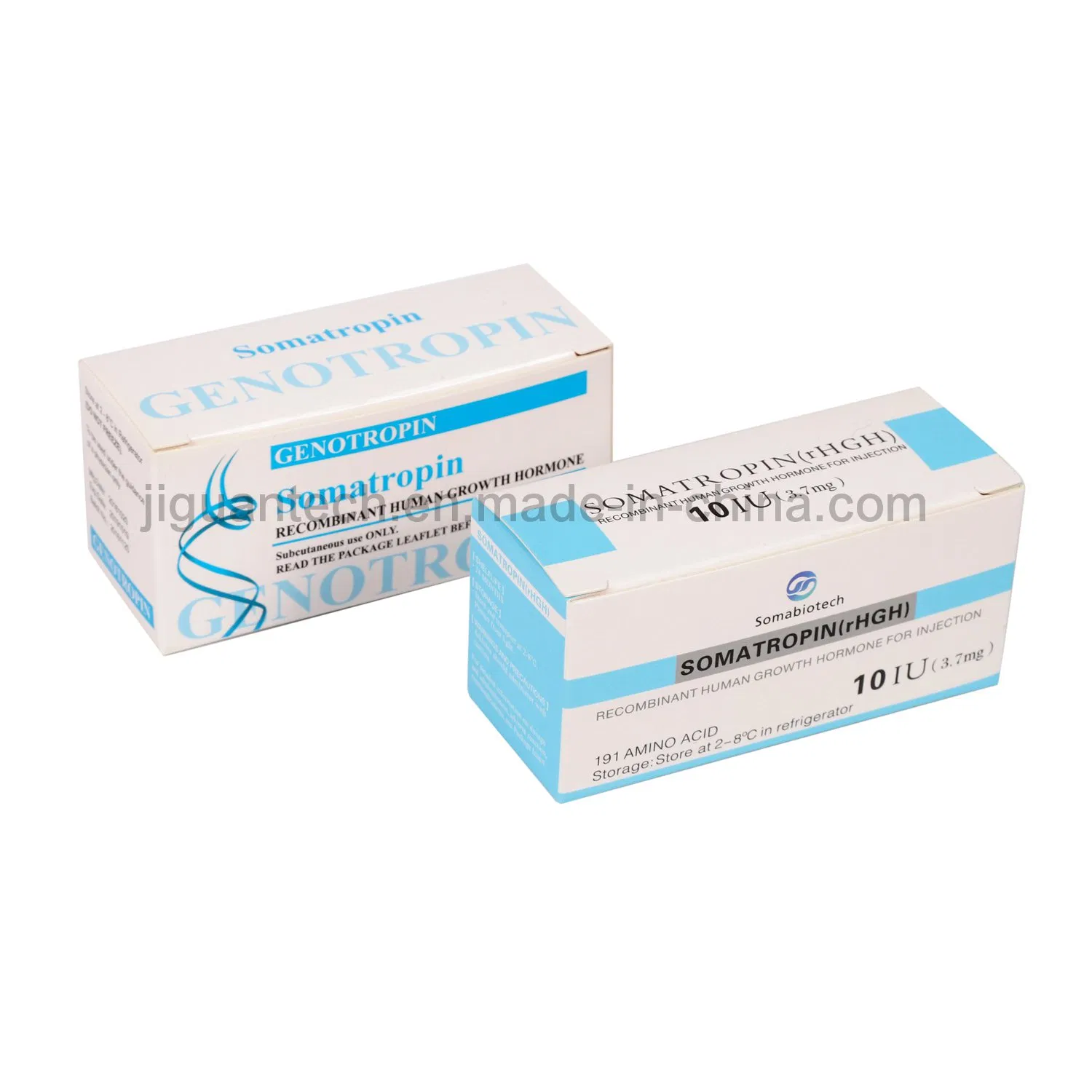 Custom Private 2ml 10iu Vial Label Pharmaceuticals Packaging with Plastic Tray Peptide Box