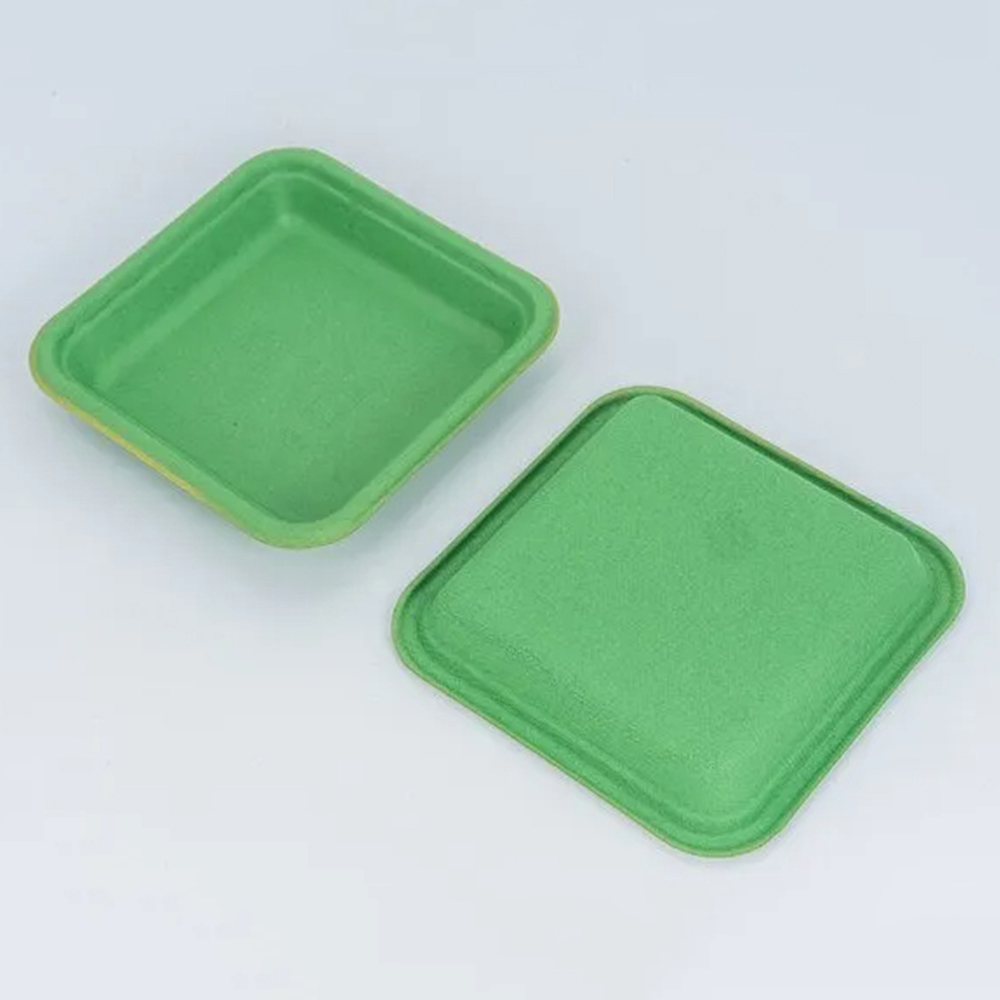 Biodegradable Cosmetics Skincare Bottle Jar Packaging Set Box Paper Fiber Bagasse Pulp Molded Packaging