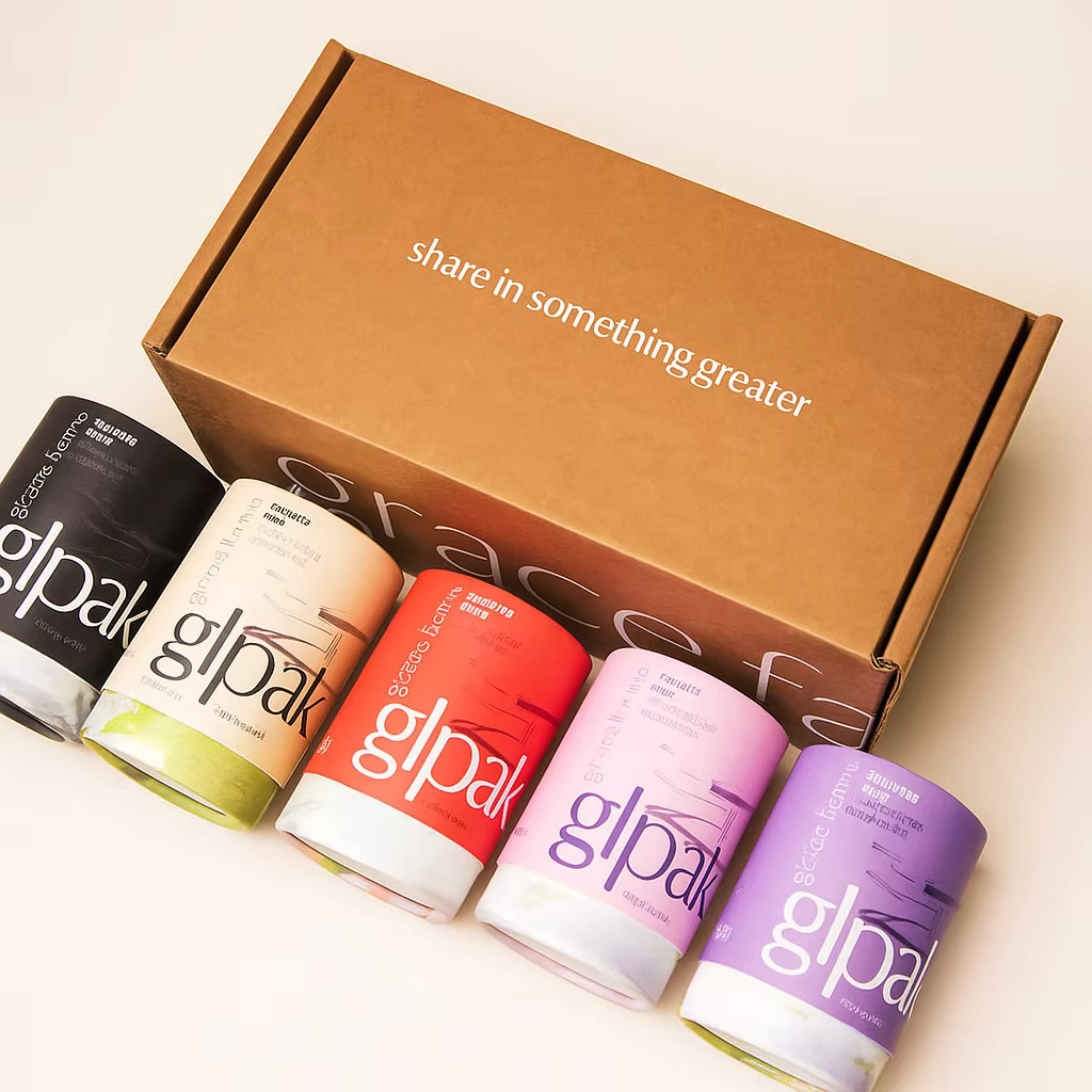 Eco-friendly Recyclable Custom CMYK Printing Cylindrical Tube Luxury Rigid Packaging for Natural Organic Skincare Products