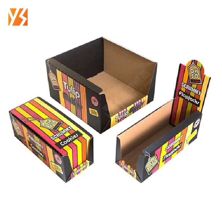 Hot Sale Custom Logo Printed Cardboard Shelf Ready Product Retail Packaging Paper Counter Display Box Packaging Box
