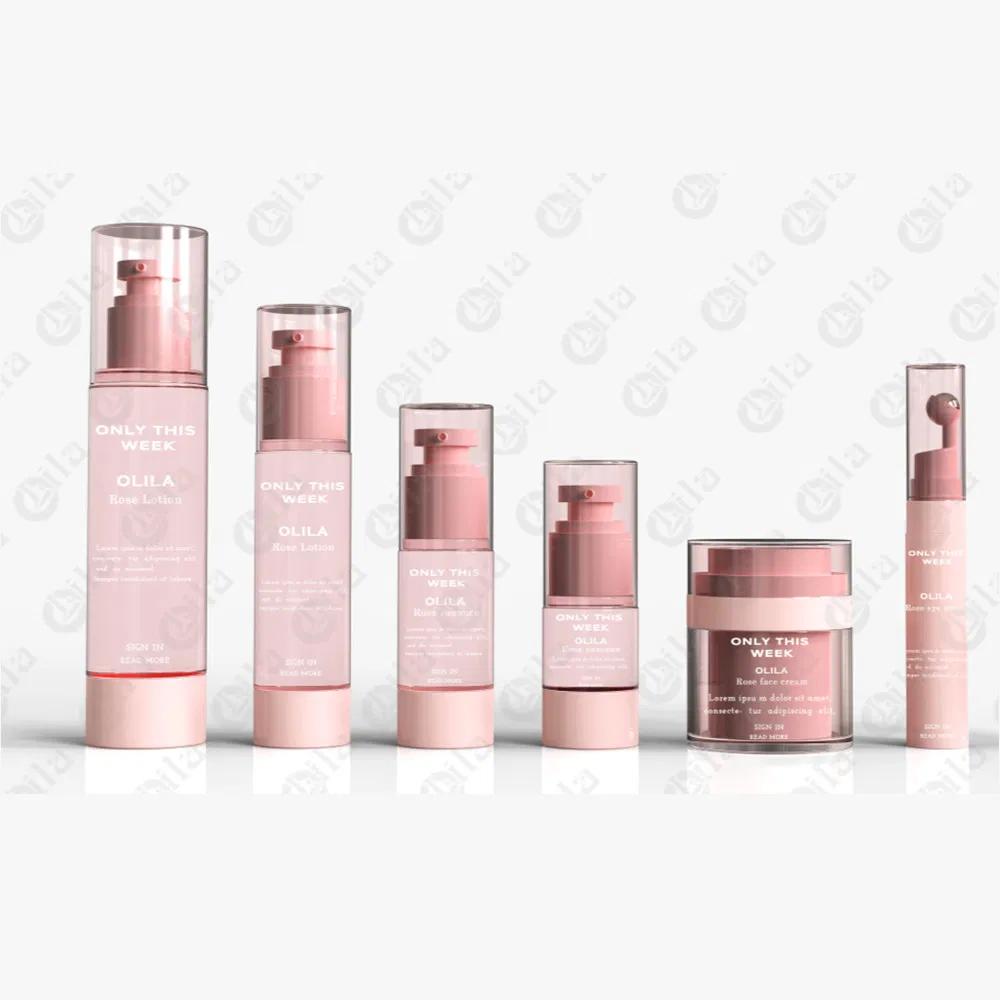 30ml Manufacture Plastic Blue Serum Biodegradable Lotion Custom Cosmetic Packaging Airless Pump Bottle with Pump and Cap