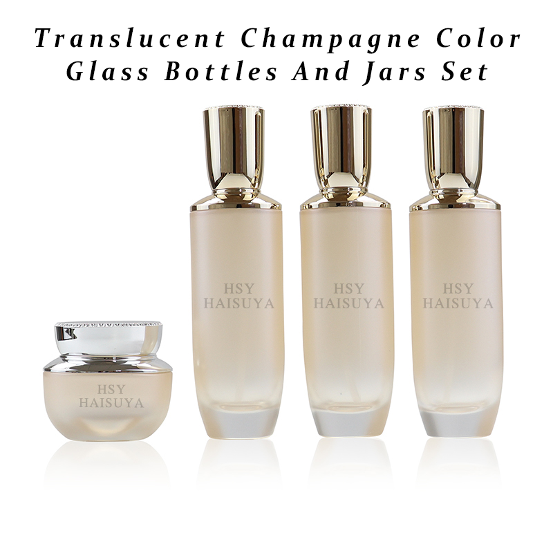 Custom Foundation Glass Bottle and Jar Set
