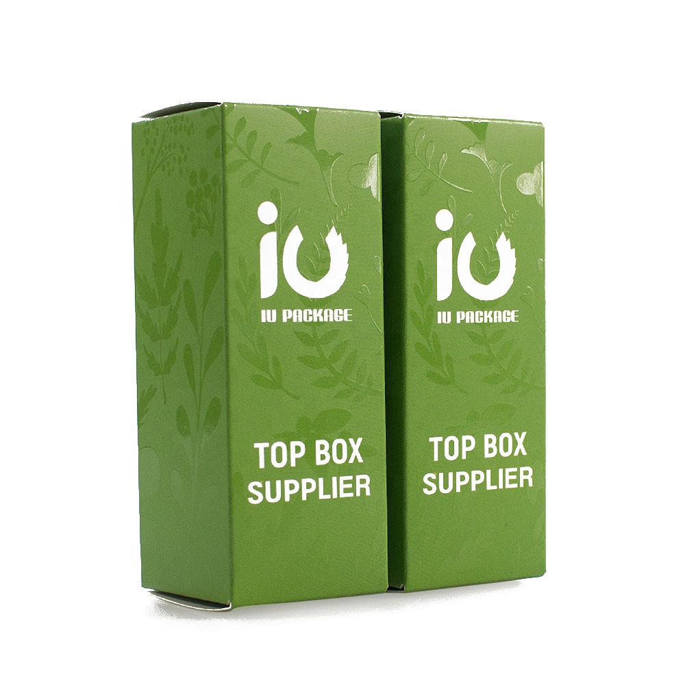 Tuck End Cosmetic Box with UV for Dropper Bottle | Custom Paper Packaging Manufacturer