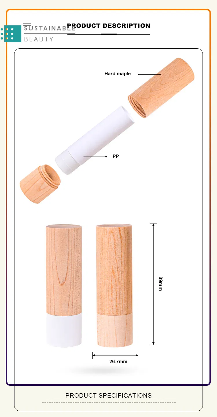 Private Label Hard Maple Screw Closure Gel Organic Vegan Makeup Rare Beauty Stick Blush Cream Packaging