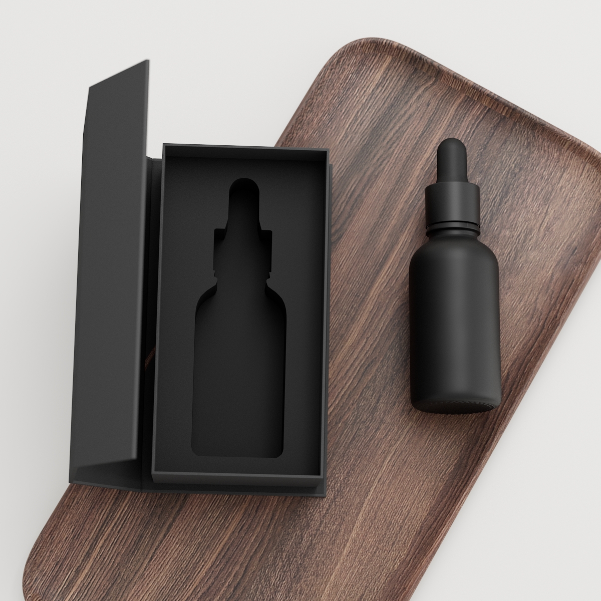 Cobalt blue cosmetic bottles