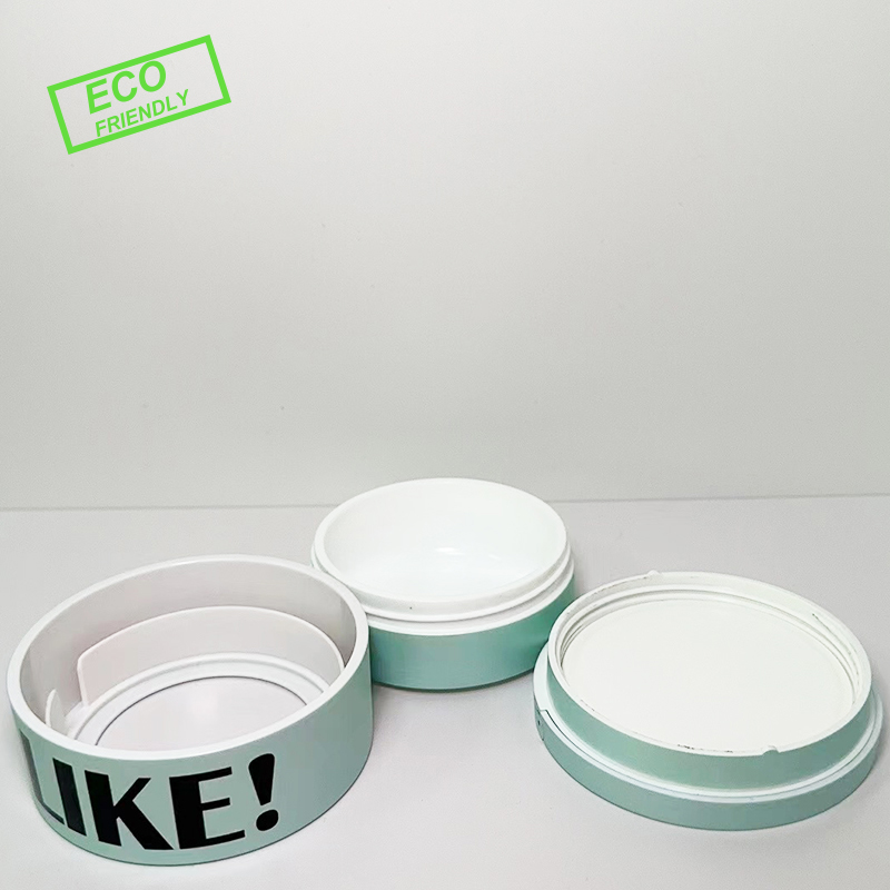 PP Refillable Flip-Top Cream Jar (Replaceable Inner Liner) 50/100ml Reusable Cosmetic Container for Skincare Cream