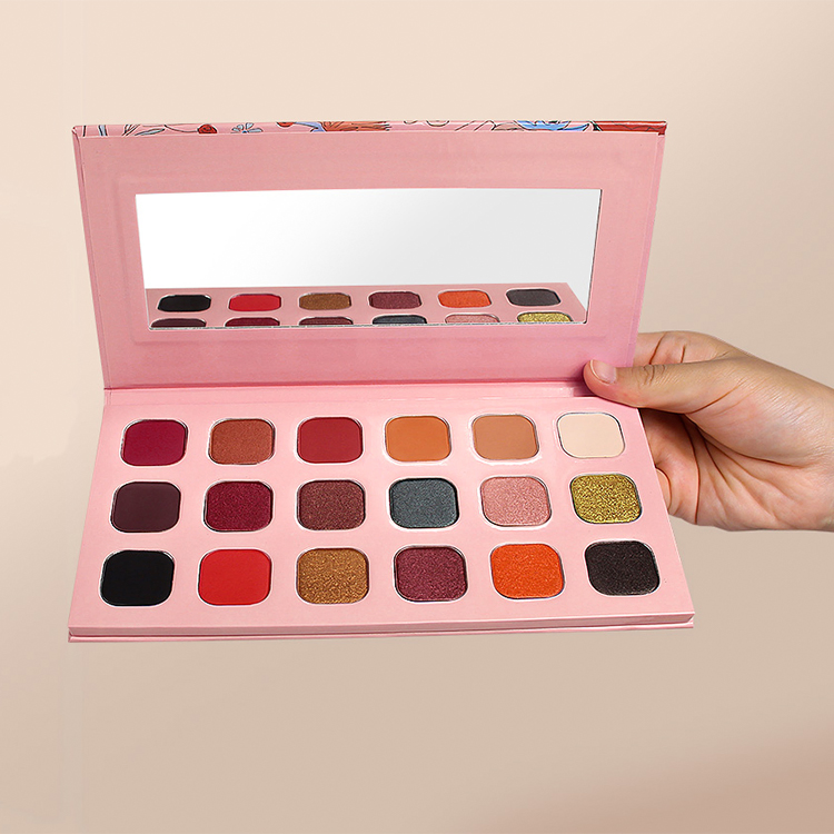 Firstsail Custom Printed Private Label Empty Eyeshadow Palette Magnetic Cosmetic Makeup Eye Shadow Paper Packaging Eco Friendly