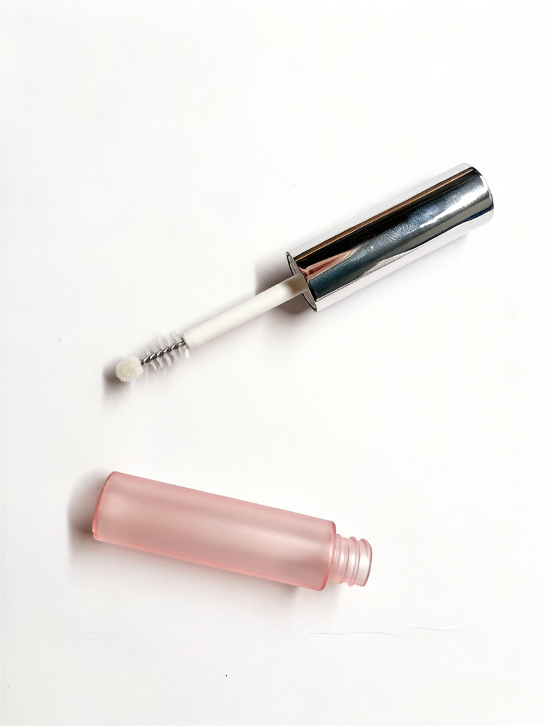 Premium Electroplated Silver Cap Lip Gloss Tube | Matte Pink 13mm Empty Cosmetic Packaging | High-End Beauty Containers