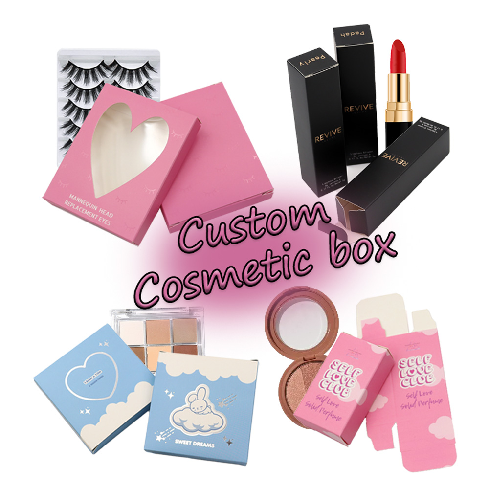 Coated Paper Packaging Box Skin Care Beauty Products Pack Cosmetic Serum Perfume Small Box Packaging Custom