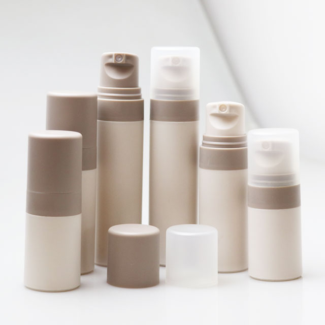 Cheap 15ml 30ml 50ml Airless Serum &amp; Face Cream Bottle PP Plastic Empty Cosmetic Packaging with Pump and Screen Printing