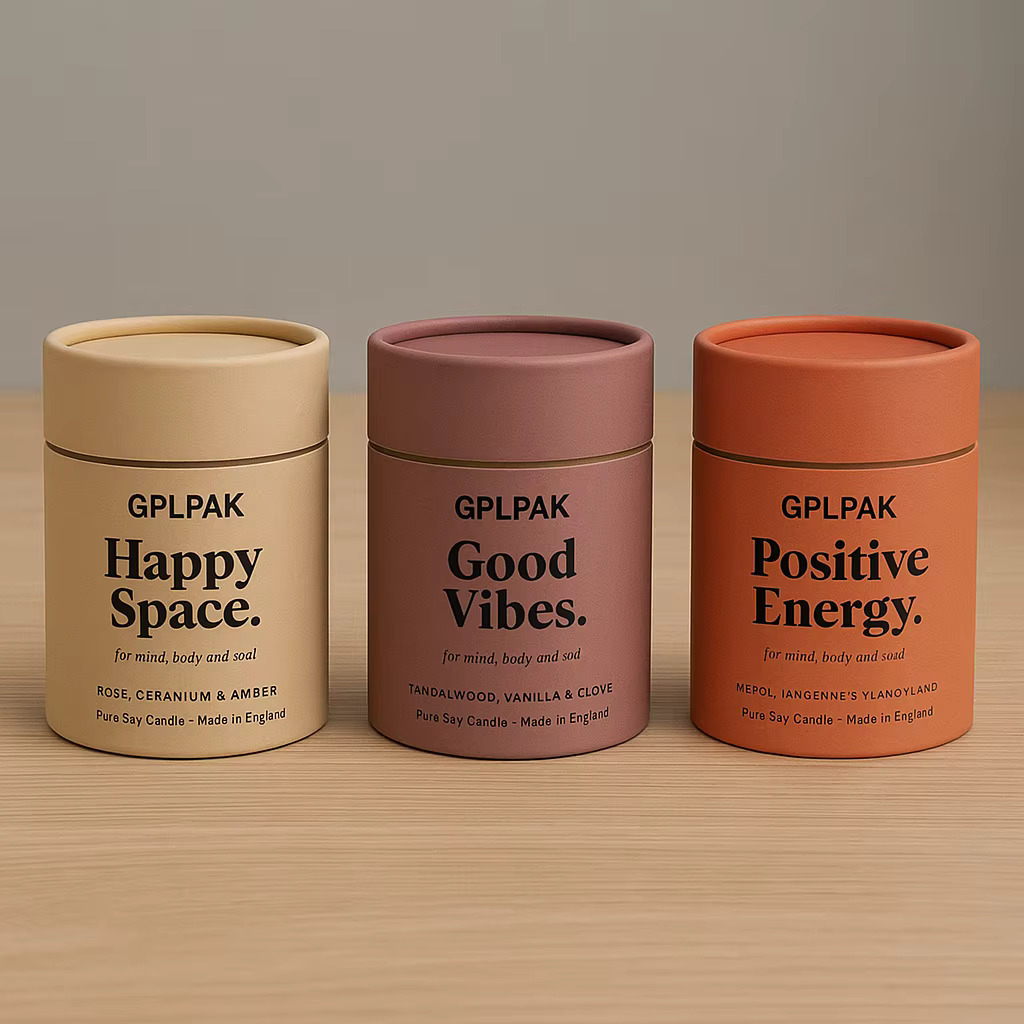 Eco-friendly Recyclable Custom CMYK Printing Cylindrical Tube Luxury Rigid Packaging for Natural Organic Skincare Products