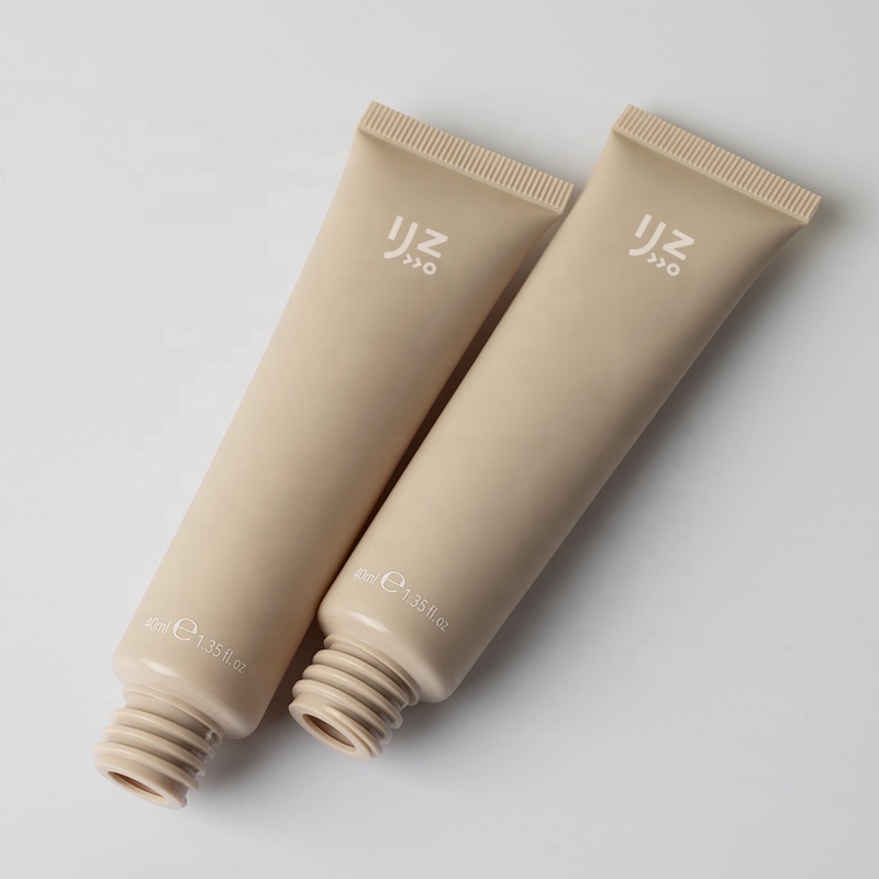Custom Matte Plastic Packaging for Cosmetic Luxury Cream Pump Tube PE Pump Tube Skincare with Airless Pump Tubes Cosmetic